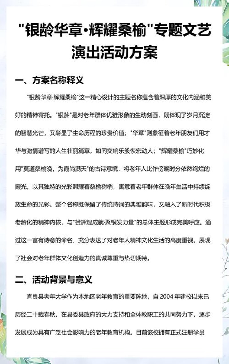 活动策划执行
